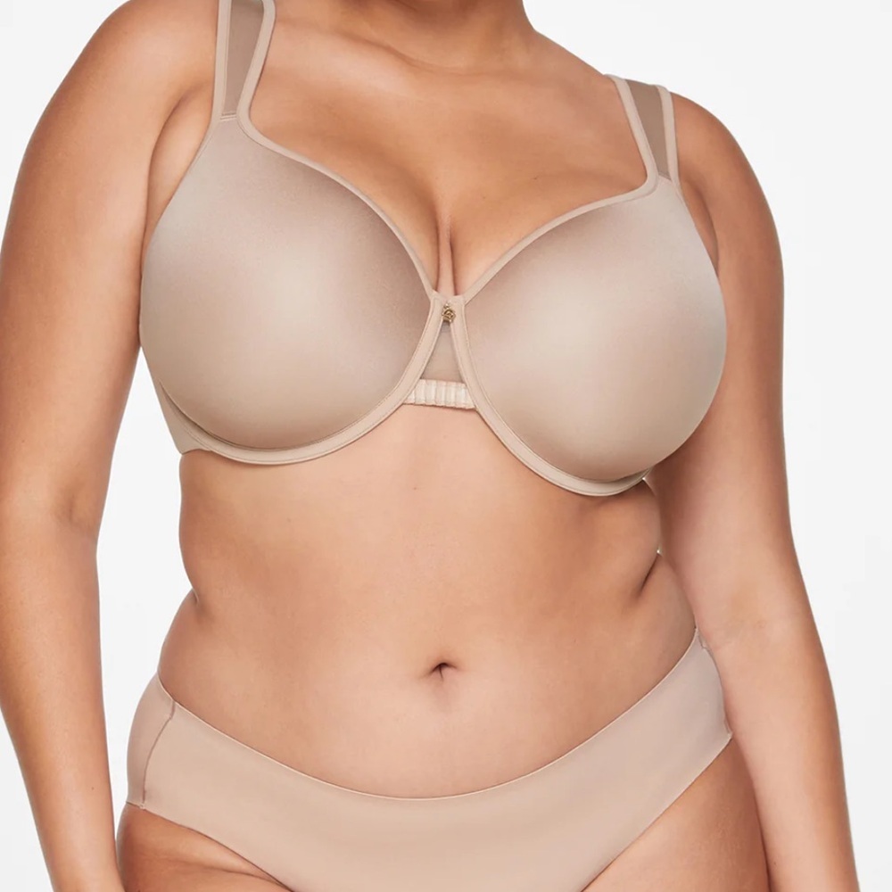 Like New ThirdLove 24/7 Classic Perfect Coverage Bra Size 42C Taupe Memory Foam